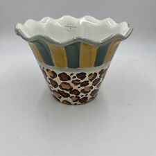 Mackenzie Childs Leopard Ceramic Pot  picture