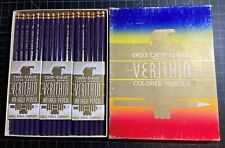 Vintage Verithin Colored Pencils - Violet - NOS Box of 36 NEW & UNSHARPENED picture