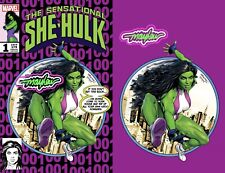 THE SENSATIONAL SHE-HULK #1 Mike Mayhew Studio Variant Cover A & B She-Hulk Glow picture