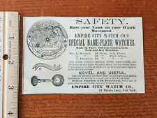 Harper's Weekly 1875 Advertisement EMPIRE CITY WATCH CO 13 MAIDEN LANE NY #2 picture