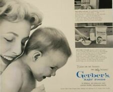 Vintage Life Magazine Ad 1954 Gerber's Baby Foods Mother with Infant picture