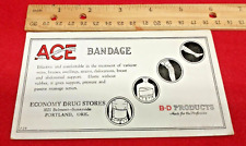 Antique 1920's ACE BANDAGES- B-D PRODUCTS  Advertising Ink Blotter Portland, Ore picture