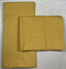 VTG Pair Royal Family Featherlite Yellow Pillowcases Unused 20”x30” Marigold picture