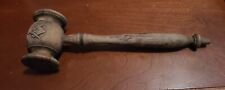 Vintage Masonic Gavel  Masons Wooden 9.5 Inch Mallet picture