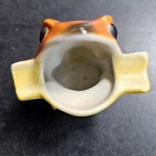 Antique Vintage Ceramic Occupied Japan Frog Ashtray picture