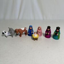 Avon My First Christmas Story Nativity 8 Piece Set Missing 1 Wiseman  picture