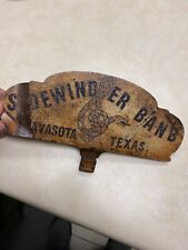 Vintage Navasota Texas Sidewinder Band Rattlesnake Car Tag picture