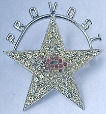 Vintage Shriners Rhinestone Lapel Pin Brooch PROVOST picture