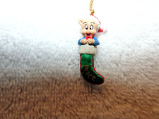 Looney Tunes Collectible Miniature Porky Pig Christmas Tree Ornament 1.5