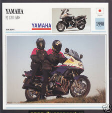 1990 Yamaha FJ 1200cc ABS 1188cc Japan Bike Motorcycle Photo Spec Info Stat Card picture
