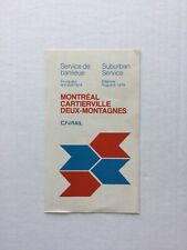 Canadian National Timetable Suburban Montreal - Deux-Montagnes Aug. 6, 1979 picture