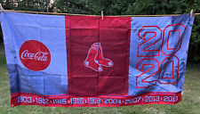 New Boston Red Sox 2020 Coca Cola Banner Sign 70x36 In POP Advert Champion Years picture