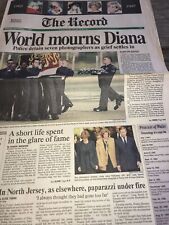 vintage newspaper sept 1, 1997 World mourns Diana fd76 picture
