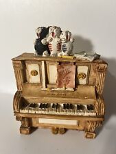 Peter Fagan Collectable Three Cats Singing On Piano Rare Figurine 1984 Scotland picture