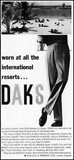 1959 Cannes Beach Resort DAKS clothing Simpson London retro photo print ad ADL40 picture