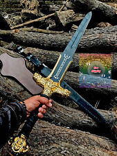 Conan The Barbarian Atlantean Sword gold edition powder coating blade engraved40 picture
