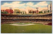 1940-50's POLO GROUNDS NYC NEW YORK GIANTS BASEBALL STADIUM VINTAGE POSTCARD picture