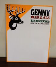 GENESEE BREWING NY GENNY Beer Sign  Big BUCK club Head Quarters Whitetail Deer picture