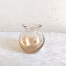 Vintage Marigold Carnival Glass Holy Water Pot Old Glassware Collectible GL592 picture
