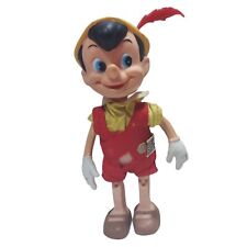 Vintage Walt Disney Productions Hong Kong Pinocchio Doll 1970’s Damaged Clothes picture