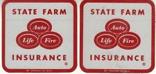 Pair of Vintage 1970s Era STATE FARM INSURANCE Reflective Stickers  picture