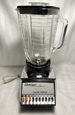 Vtg 10 Speed Osterizer Blender Cycle Blend 847  Chrome W/ Glass Pitcher - Works picture