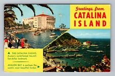 Catalina Island CA-California, Scenic Greetings, c1961 Vintage Postcard picture
