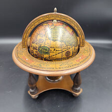 Vintage Carillon Svizzero Italian Wood Old World Globe with Horoscopes picture