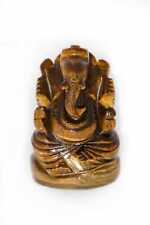 Natural Tiger Eye Ganesha statue, Indian god genesha idol for home decor, picture