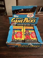 (1) Sealed “jumbo” cello pack 1989 nintendo cards (10 cards, wax has 5 cards) picture