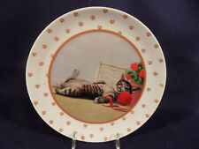 VINTAGE 1986 LOWELL HERRERO SLEEPING CAT WITH BALL OF YARN PLATE - EXCELLENT picture