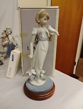 Lladro Summer Stroll Figurine #7611 with Original Box and Round Stand picture