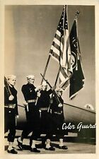 Postcard RPPC 1913 New York Brooklyn Military guard flag patriotic 23-12432 picture