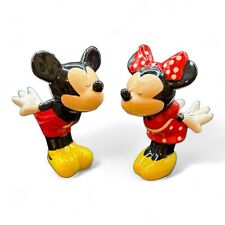 Mickey And Minnie Spice of Life Kissing Ceramic Salt And Pepper Shakers picture