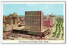 c1950's First National Bank Building Biscayne Boulevard Miami FL Postcard picture