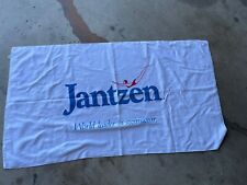 Vintage Jantzen Beach Towel - White - Made In USA - 100% Cotton - By Cannon picture