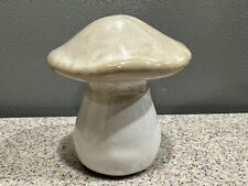 3.5” Ceramic Beige Mushroom Rubber Bottom in Pristine Condition picture