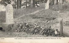 Grave of Stonewall Jackson's Mother Ansted West Virginia WV c1905 Postcard picture