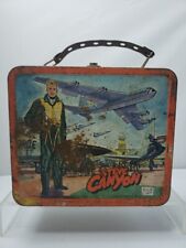 Original Vintage 1959 d. Steve Canyon USAF Metal Lunch Box, No Thermos  picture