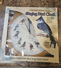Vintage National Audubon Society Bird Song Singing Sound Call Quartz Wall Clock picture