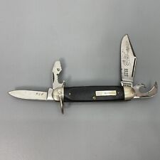 Vintage Sears Craftsman Pocket Knife 95043 Folding 4 Blade Scout Camping Black picture
