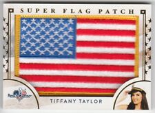 2017 BENCHWARMER * TIFFANY TAYLOR * SUPER FLAG PATCH * GOLD FOIL  picture