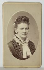 Antique Victorian CDV Photo Card Woman Pretty Lady Fisherville, N. H. picture