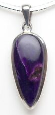 SUGILITE CABOCHON STERLING SILVER PENDANT Mineral Lapidary Jewelry Gemstone picture