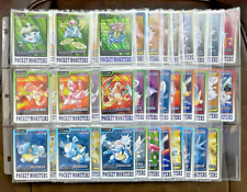 Pokemon Carddass Lot of 153 Complete Set 1997 151 Special Card In Hand picture