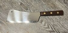 Vintage ROBINSON Knife Co Cleaver USA Carbon Steel picture