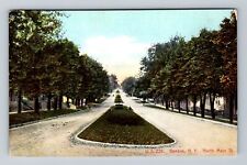 Geneva NY-New York, Residential District North Main Street Vintage Postcard picture