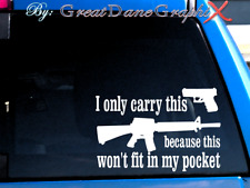 I carry this, wont fit in pocket -Vinyl Decal Sticker -Color Choice-HIGH QUALITY picture
