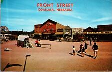 Ogallala Nebraska Front Street Western Cowboy Amusement VTG Chrome Postcard 10L picture