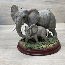 Lenox Peaceful Embrace Elephant Figurine Statue Mother & Child picture